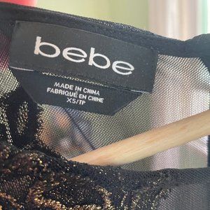 Bebe tight black dress